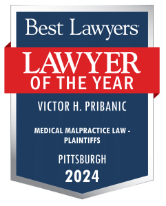 Victor Pribanic Medical Malpractice Lawyer of the Year 2024 Award